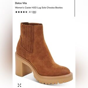 Dolce Vita Caster H2O Lug Sole Cheslea Booties Size 5 NWOB